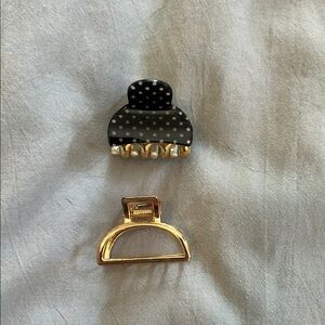 Black and Gold Hair Accessories Set